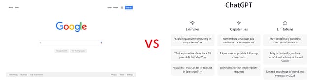 GoogleSearch vs ChatGPT