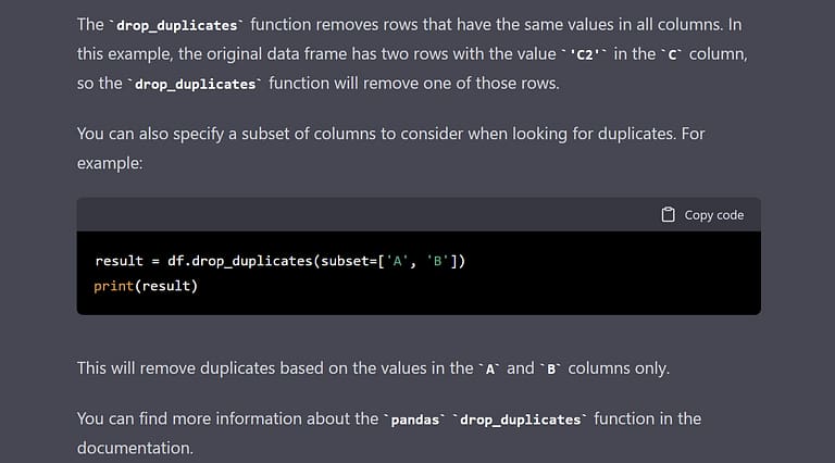 Python Dataframe remove duplicates