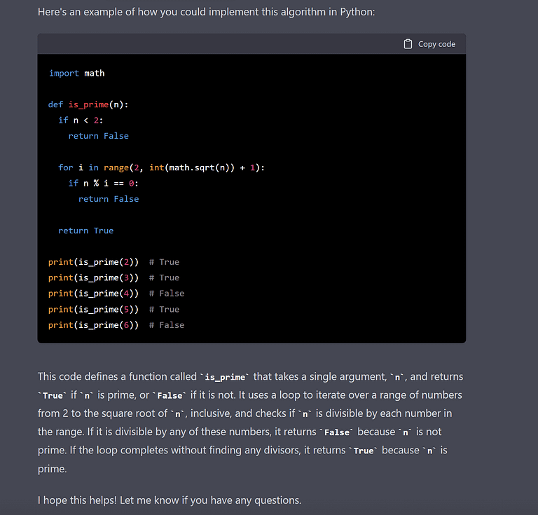 Python prime check